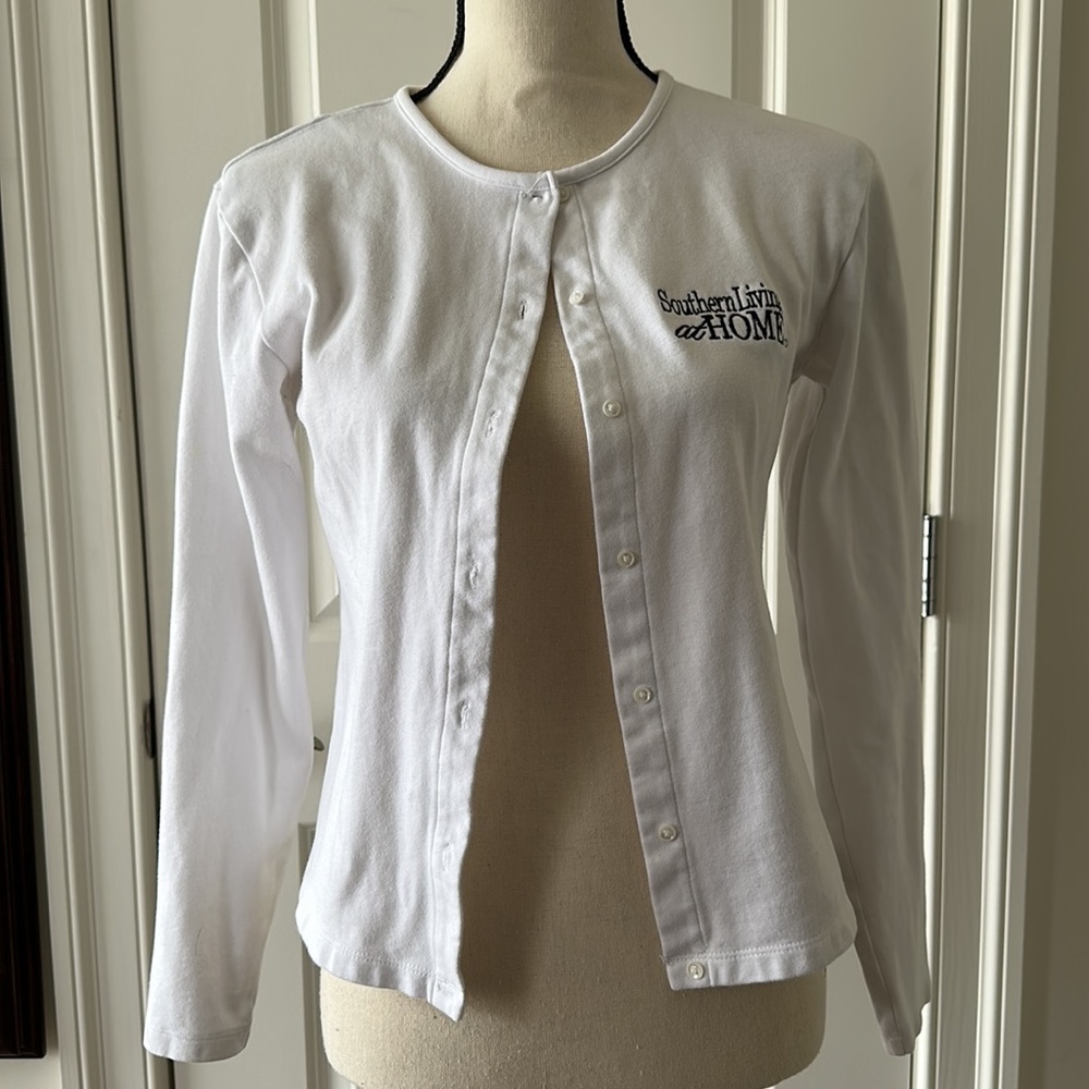 🌺 SOUTHERN LIVING White Cardigan